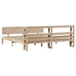 vidaXL Cadre de lit avec tête de lit sans matelas 180x200 cm
