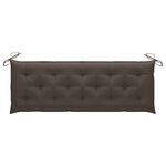 vidaXL Banc de jardin empilable et coussin 159 cm Bois de teck massif