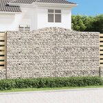 vidaXL Paniers à gabions arqués 20 Pièces 400x50x220/240 cm Fer galvanisé