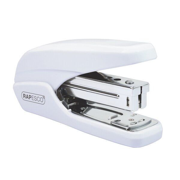 Agrafeuse de bureau rapesco - agrafes 24/6 et 26/6 - capacité 25 feuilles - blanche