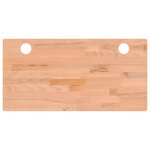 vidaXL Dessus de bureau 110x60x4 cm bois massif de hêtre