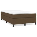 vidaXL Cadre de lit sans matelas marron foncé 120x200 cm tissu