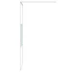 vidaXL Paroi de douche Blanc 80x195 cm Verre ESG transparent