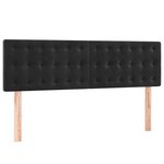vidaXL Sommier à lattes de lit avec matelas et LED Noir 140x190 cm
