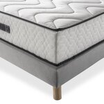 Ensemble matelas mousse PU 25 cm + Sommier 140 x 190 cm
