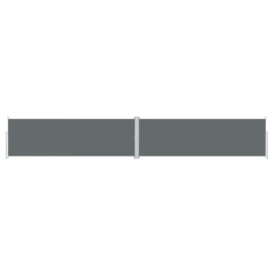 vidaXL Auvent latéral rétractable Anthracite 160x1000 cm