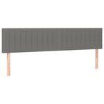 vidaXL Sommier à lattes de lit avec matelas gris foncé 120x190cm tissu