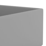 vidaXL Lavabo de salle de bain avec trop-plein Céramique Gris clair