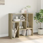 vidaXL Meubles TV 2 Pièces chêne sonoma 75x30x50 cm bois d'ingénierie