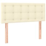vidaXL Tête de lit Crème 100x5x78/88 cm Similicuir