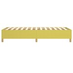 vidaXL Sommier à lattes de lit Vert 100x200 cm Tissu