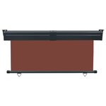 vidaXL Auvent latéral de balcon 165x250 cm Marron
