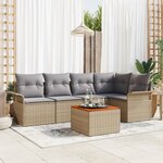vidaXL Ensemble de canapé de jardin Ensemble de 3 Beige et gris clair