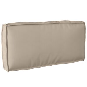 vidaXL Coussin Pallet pour le dos Taupe 80x40x12 cm Tissu Oxford