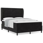 vidaXL Lit à Sommier avec Matelas Vert Foncé 90x190 cm en Velours