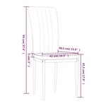 vidaXL Chaises à manger lot de 2 Gris clair Velours