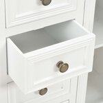 vidaXL Buffet blanc 70x28x70 cm bois de pin massif