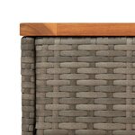 vidaXL Table d'appoint de jardin dessus en bois gris 58x27 5x55 cm