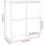 vidaXL Buffet chêne marron 60x30x70 cm Bois d'ingénierie