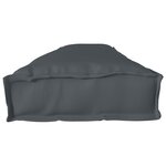 vidaXL Coussins de Palette pour Banc 2 Pièces Anthracite 200x40x8 cm Tissu Oxford