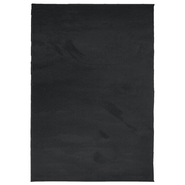 vidaXL Tapis OVIEDO à poils courts noir 120x170 cm