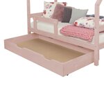 Tiroir de lit 90 x 190 BUDDY - rose pastel