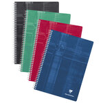 Clairefontaine Cahiers à reliure spiralée A4 90 Feuilles carrées 5 Pièces