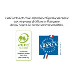 Carte simple art gallery créée et imprimée en france sur papier certifié pefc - la nuit étoilée de vincent van gogh