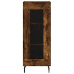 vidaXL Buffet Chêne fumé 34 5x34x90 cm Bois d'ingénierie