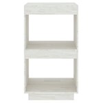vidaXL Bibliothèque Blanc 40x35x71 cm Bois de pin massif