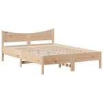 vidaXL Cadre de lit avec tête de lit 160x200 cm bois de pin massif