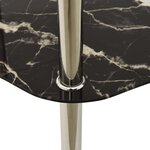 vidaXL Table 2 niveaux Transparent et noir 38x38x50 cm Verre trempé
