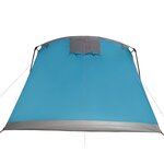 vidaXL Tente familiale tunnel 10 personnes bleu imperméable