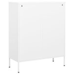 vidaXL Armoire de rangement Blanc 80x35x101 5 cm Acier