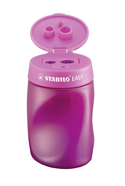 Taille crayons pour 3 taille de mines EASYsharpener spécial Droitier Rose STABILO