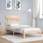 vidaXL Cadre de lit sans matelas 90x200 cm bois de pin massif