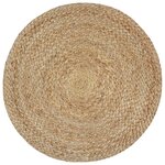 vidaXL Pouf fait à la main Gris foncé 40 x 45 cm Jute