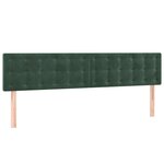 vidaXL Cadre de lit avec tête de lit vert foncé 120x190 cm velours