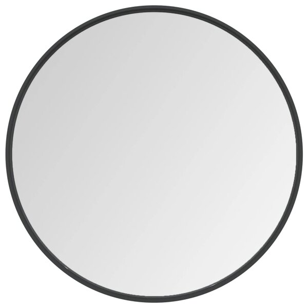 vidaXL Miroir mural Noir 60 cm