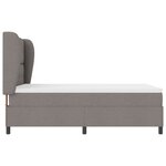 Lit box spring vidaXL avec matelas en taupe 140x200 cm tissu