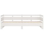 vidaXL Lit coulissant sans matelas blanc 2x(90x190) cm