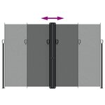 vidaXL Auvent latéral rétractable Anthracite 220x1200 cm