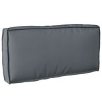 vidaXL Coussin palette dossier Anthracite 80x40x12 cm Tissu Oxford
