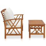 Salon de jardin meuble d'extérieur ensemble de mobilier 2 pièces avec coussins bois d'acacia solide 02_0015882
