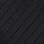 vidaXL Tapis rectangulaire noir 70x500 cm bambou