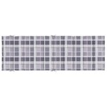 vidaXL Coussin de chaise longue à carreaux gris 186x58x4 cm