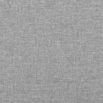 vidaXL Sommier à lattes de lit et matelas gris clair 120x190 cm tissu
