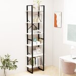 vidaXL Étagère de rangement Blanc 60x30x210 cm Bois de pin massif