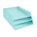 Corbeille À Courrier Combo 3 Niveaux Carton Aquarel - Couleurs Assorties - X 4 - Exacompta