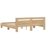 vidaXL Cadre de lit sans matelas chêne sonoma 160x200 cm